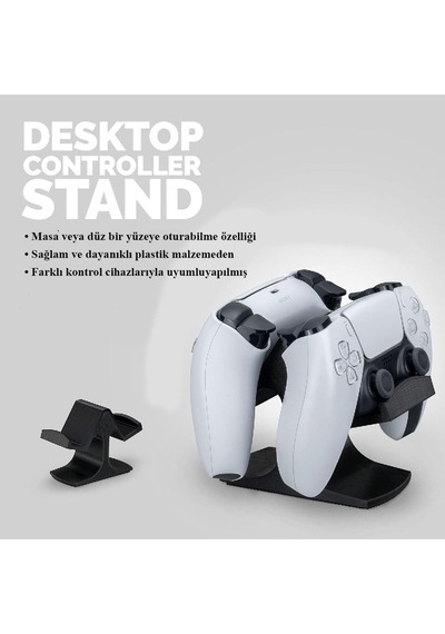 Çift Oyun Kumanda Standı - İkili Stand - Xbox One, Ps5, Ps4, Pc, Steelseries, Steam Evrensel Tasarım