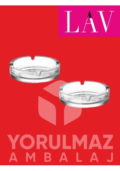 Kyf72 Büyük Cam Sigara Küllüğü 2 Adet Kalın Cam Tasarım