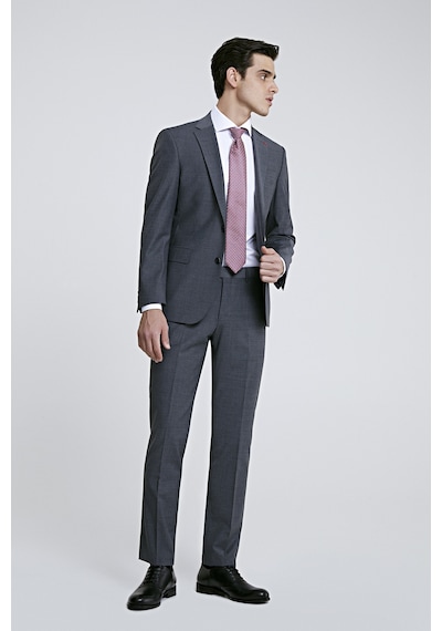 D's Damat Ds Damat Slim Fit Gri Yünlü Travel Takim Elbise 4he05ob35577m Gri