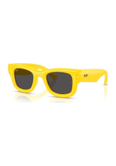 Ray-ban Rb 4940 683087 50 Wayfarer Puffer Unisex Kare Sarı Kemik Güneş Gözlüğü Sarı