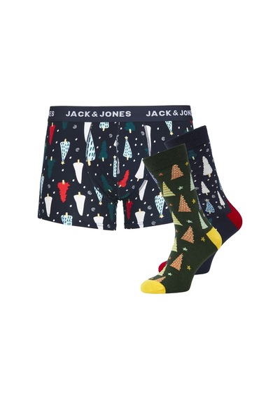 Jack & Jones Jacnavy Tree Giftbox Erkek Lacivert Hediye Seti - 12228074