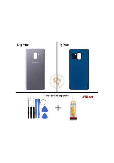 Samsung Galaxy A8 Plus 2018 A730 Orkide Gri Renk Arka Kapak + Tamir Seti + B7000 Yapıştırıcı Arka Cam Batarya Kapağı Pil Kapağı Lazer Kesim Back Cover Galaxy A8 Plus Uyumlu Orkide Grisi Samsung Galaxy A8 Plus 2018 A730 Orkide Gri Renk Arka Kapak + Tamir Seti + B7000 Yapıştırıcı Arka Cam Batarya Kapağı Pil Kapağı Lazer Kesim Back Cover Galaxy A8 Plus Uyumlu Orkide Grisi