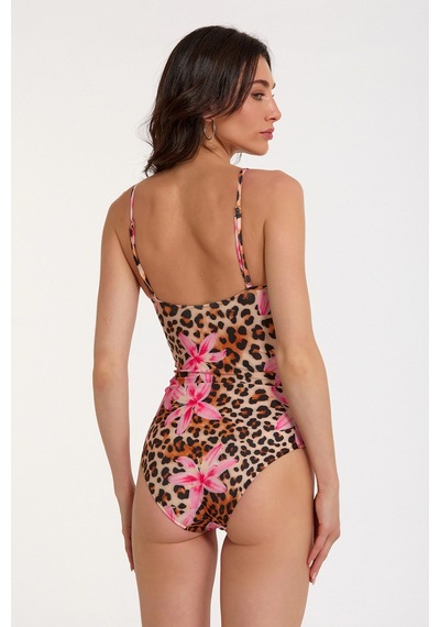 Angbutik Argento 0575-3024 Kadın Drapeli Mayo Leopar