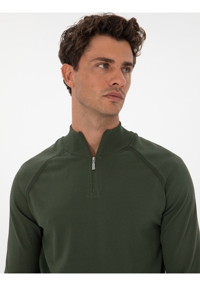 Pierre Cardin Erkek Koyu Haki Kazak /triko 50315752-vr111 Koyu Haki