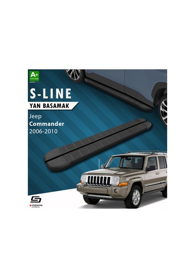 S-Dizayn Jeep Commander S-Line Siyah Yan Basamak 173 Cm 2006-2010
