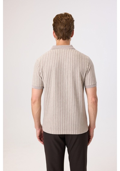 Back And Bond Regular Fit Vizon Düğmesiz Polo Yaka Tişört Çok Renkli