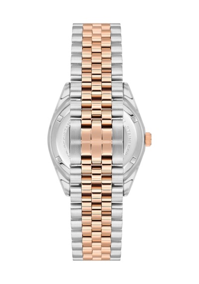 Nacar Safir Cam Gümüş - Rose Kadın Kol Saati Nc33-398351-enms Gri - Rose Gold