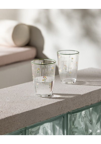 Ravenna-little Bloom 4'lü Meşrubat Bardağı Seti - Yeşil - 395 Ml 8684427334614 Çok Renkli