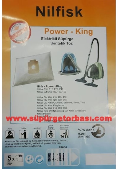 Nilfisk Power Süpürge Torbası (148849215)