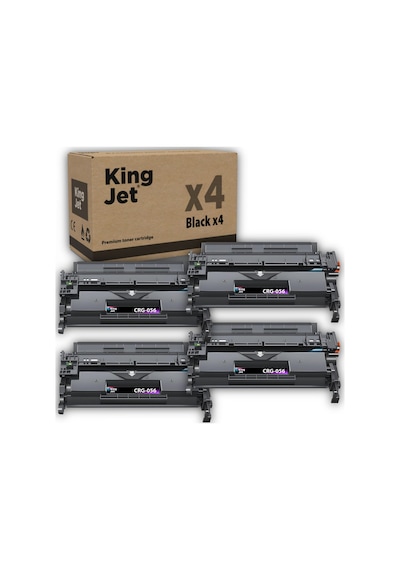 Kingjet Canon Uyumlu Mf553 Standart Kapasiteli 4'lü Paket Uyumlu Toner Çipli Crg-056