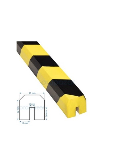 Puffyguard Profil Koruyucu U - Model U - 1 Metre - 40x32x20x8x16mm - Tip : G Bb