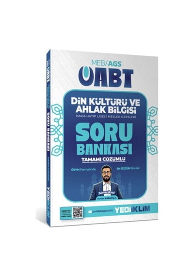 Yediiklim 2027 Öabt Meb-ags Din Kültürü Ve Ahlak Bilgisi Öğretmenliği Soru Bankası Çözümlü - Burhan Karakışla