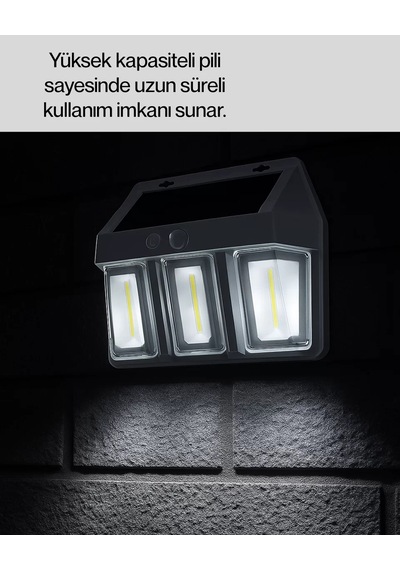 Pır Sensörlü Solar Lamba Otomatik Şarj Ve Gece Aydınlatma Yeni Nesil Çr