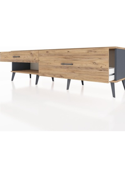 Hyperion Tv Ünitesi 2 Çekmeceli 176x44x51 Antrasit-çam/çam Atlas Çam/atlas Çam Hyperion Tv Ünitesi 2 Çekmeceli 176x44x51 Antrasit-çam/çam Atlas Çam/atlas Çam