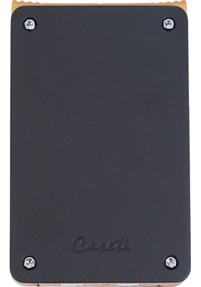 Caseti Çift Torch Pürmüz & Tek Torch Mum Alev Delicili Siyah Gold Metal Puro Çakmağı