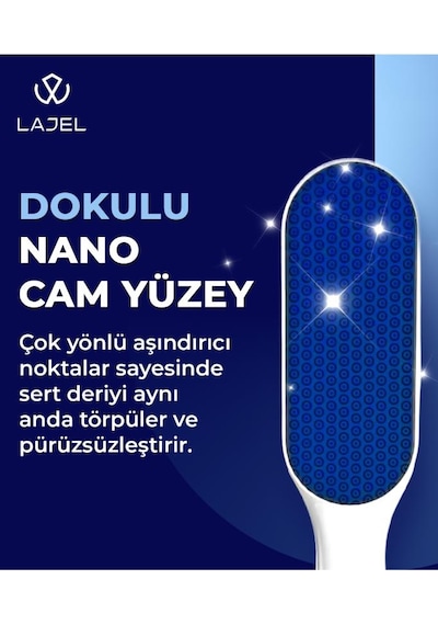 Lajel Premium Nano Cam Hassas Ve Cilt Dostu Hijyenik Ayak Topuk Nasır Törpüsü