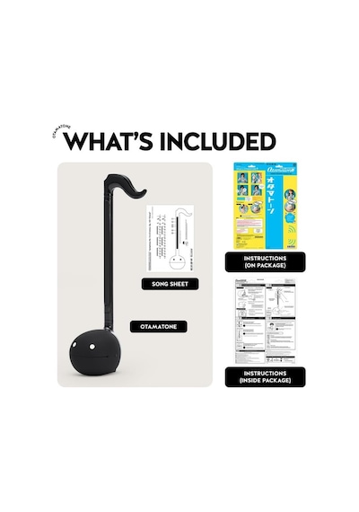 Otamatone Regular Elektronik Müzik Enstrümanı Siyah