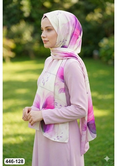 Buqle Dijital Desenli Soft Şal 446-128 Çok Renkli