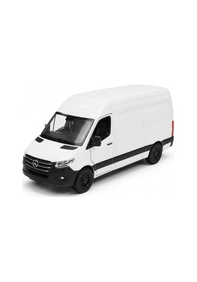 Kinsmart 1:48 Mercedes-benz Sprinter Çek Bırak Metal Model Minibüs, Açılabilir Kapılı Araç Kt5426d, Beyaz