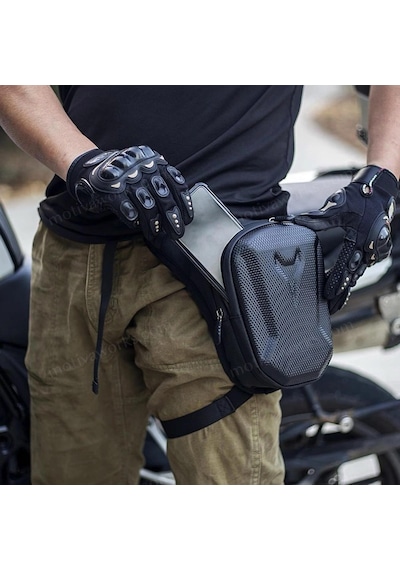 Yng 22cm Kabuk Su Geçirmez Bel Bacak Omuz Scooter Bisiklet Motorcu Bacak Ve Çapraz Çanta Diğer