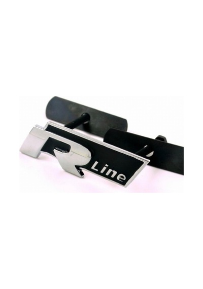 Volksvagen R Line Metal Ön Panjur Logo Arma Sticker