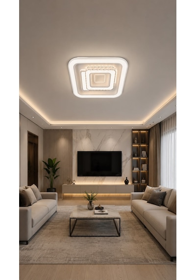 Bohem Aydınlatma Modern Kristal Tavan Plafonyer Avize Koridor Antre Uyumlu Şeffaf Kristal Cam Gold Avizeler Açik Beyaz