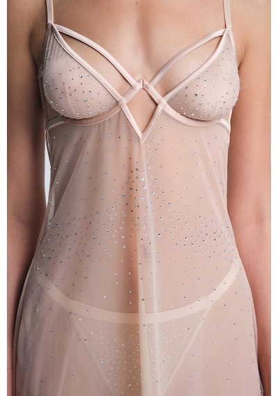 Penti Bej Sandy Taş Detaylı Dolgusuz Balensiz Babydoll