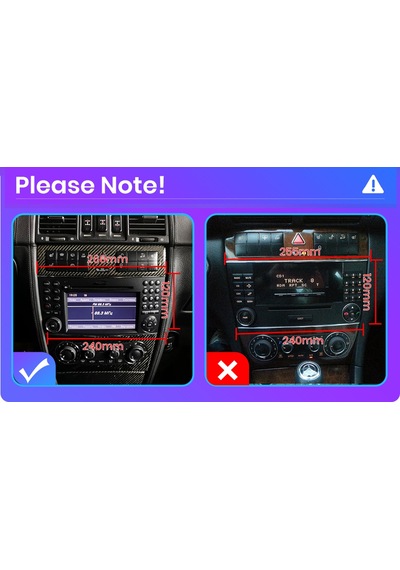 Mercedes Benz C Class W203 Android Multimedya Carplay 9 İnc Hd