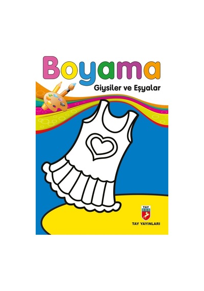 Kalın Boyama Kitabı - Meyveler, Çiçek Kız, Giysiler, Hayvanlar 5 Kitap