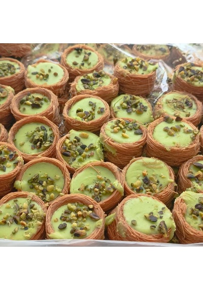 Toptan Kadayıflı Bülbül Yuvası Lokumu Fıstıklı 12 Kg