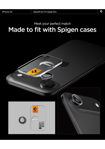 İphone Air İle Uyumlu Kamera Lens Koruyucu Cam Kolay Kurulum Glas.tr Ez Fit Optik Pro 2 Adet Gray - Agl10130