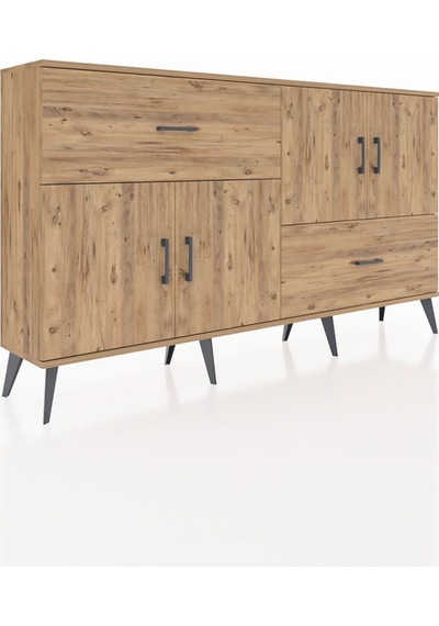Arges Konsol 3 Raflı 2 Çekmeceli 4 Kapaklı 176x30x99 Çam-çam Çam-çam Arges Konsol 3 Raflı 2 Çekmeceli 4 Kapaklı 176x30x99 Çam-çam Çam-çam