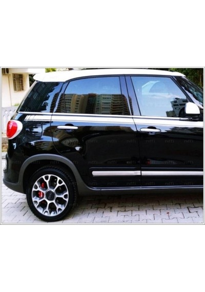 Ebal Otomotiv Fiat 500L Krom Cam Çıtası 6 Parça 2013 ve Sonrası Paslanmaz Çelik