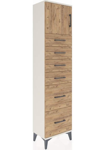 Arges Dolap Tek Raflı 6 Çekmeceli Tek Kapaklı 44x30x182 Aytaşı-çam Aytası Arges Dolap Tek Raflı 6 Çekmeceli Tek Kapaklı 44x30x182 Aytaşı-çam Aytası