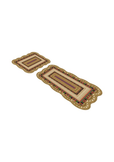 Alanur Begonya Lazer Kesim 2 Li Banyo Takimi St210163mv Vizon Renkli