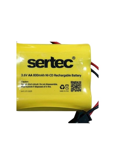 Sertec 3.6v 3s1p Aa 800 Mah Kablo + Siyah Konnektörlü Oyuncak Pili Evimdeyokyok