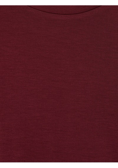 Lcw Everyday Bordo Bisiklet Yaka Soft Touch Kadın Tişört