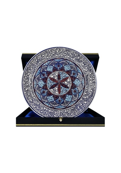 E38 El İşçiliği Çini Tabak 40 Cm - 6749