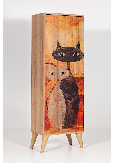 Bingo Cat / 8 Raflı Çok Amaçlı Mutfak Dolabı Banyo Dolabı Çok Ama