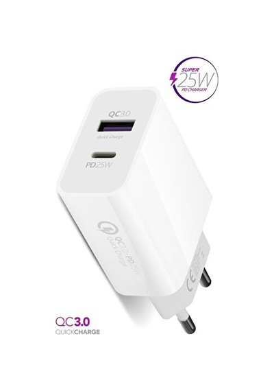 Pmr 25w Type C Qc 3.0 Type C -usb Şarj Aleti Hw25 1 Adet