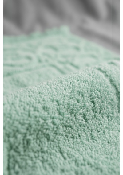Fesun Mint Yeşili Ayak Havlusu - 70x130cm, 690gr, %100 Pamuk, Spa Ve Otel Banyo Paspası, Günlük Kullanım Mint Yeşil