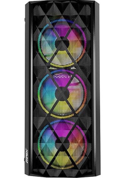 Everest Bumpy 4*12Cm Rainbow Fan Tempered Camlı Gaming Oyuncu Kasası Everest Bumpy 4*12Cm Rainbow Fan Tempered Camlı Gaming Oyuncu Kasası