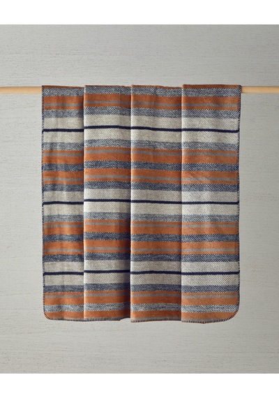 Bold Stripe Akrilik Çift Kişilik Battaniye 200x220 Cm Antrasit Antrasit