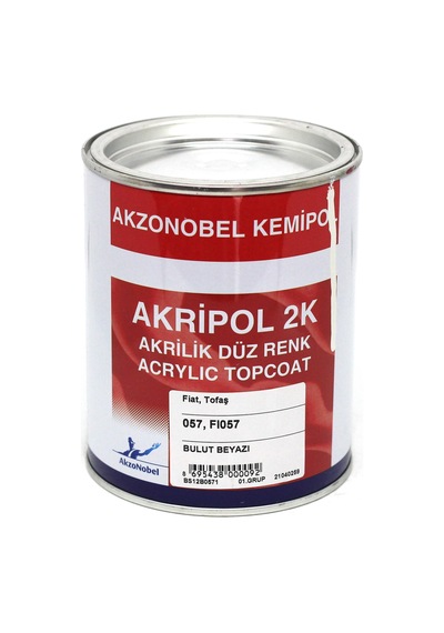 Akzonobel Akripol 2k Düz Renk -bulut Beyazı- Fı057. 057-1 Lt.