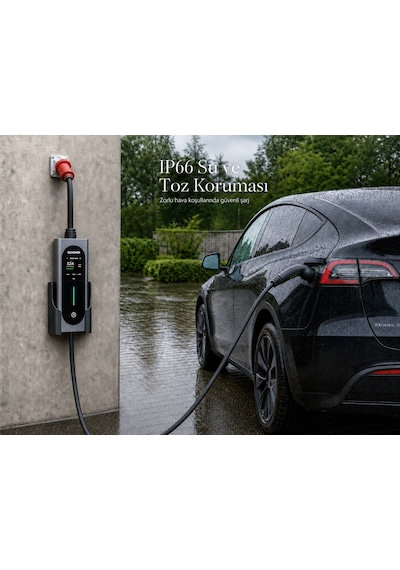 Schoner 22 Kw Trifaz - Monofaz Taşınabilir Elektrikli Araç Şarj Cihazı