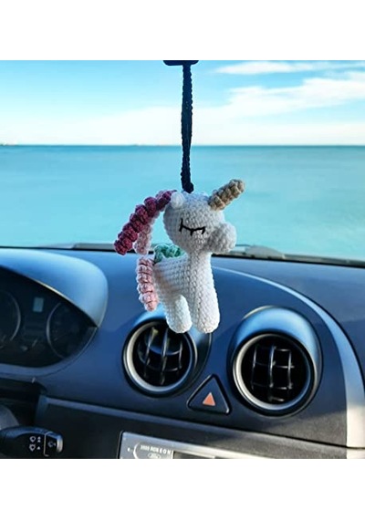 Sevimli Unicorn, El Yapımı Araba Dikiz Aynası Süsü, Oto si