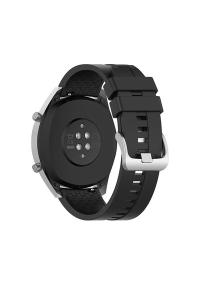 Honor Magic Watch 2 46 Mm Kordon Kayış Klasik Silikon Kordon Metal Tokalı K23 Col8264-1-siyah