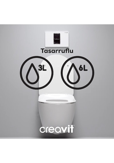 Creavit Ore Parlak Krom Kaplama Kumanda Paneli GP3004.00 Parlak Krom