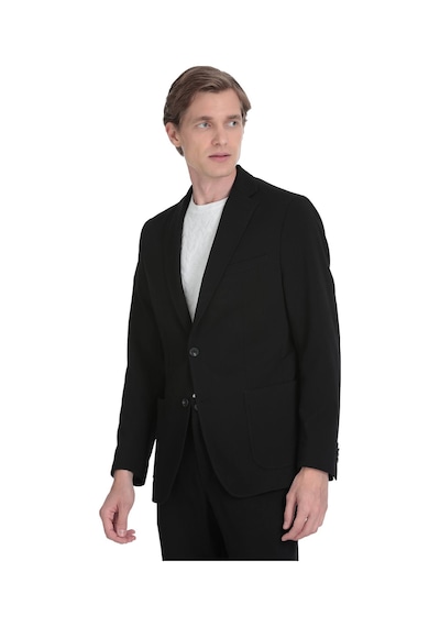 Hatemoğlu Siyah Slim Fit Mono Yaka Casual Takım Elbise 36294 Siyah