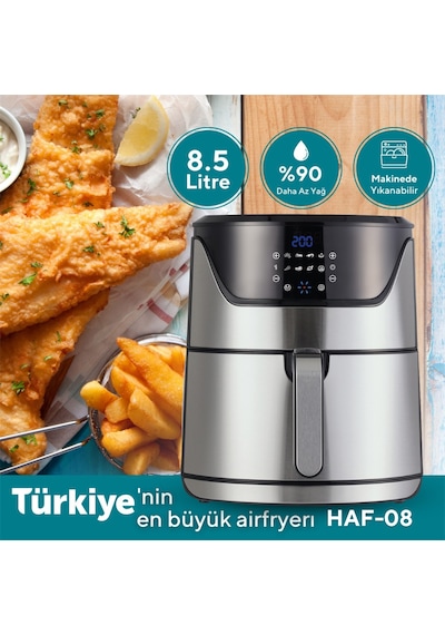 Kumtel HAF-08 Digital Fastfryer (Yağsız Fritöz Airfryer)